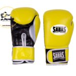 دستکش بوکس چرم سباس Sabas مدل yellow