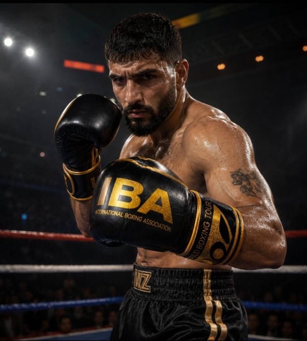 دستکش بوکس چرمی IBA ایبا مدل World Boxing Tour - Image 3