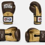 دستکش بوکس چرم مصنوعی ژاپنی فرتکس طلایی FAIRTEX