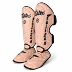 ساقبند اسپارینگ فرتکس Fairtex چرمی چریکی رزگلد