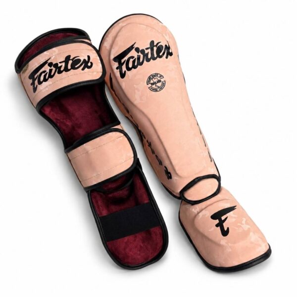 ساقبند اسپارینگ فرتکس Fairtex چرمی چریکی رزگلد - Image 2