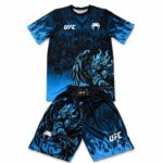 ست تیشرت و شورت ورزشی ام ام ای MMA طرح سیمرغ - Image 2